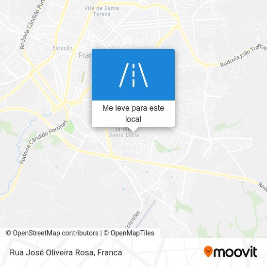 Rua José Oliveira Rosa mapa