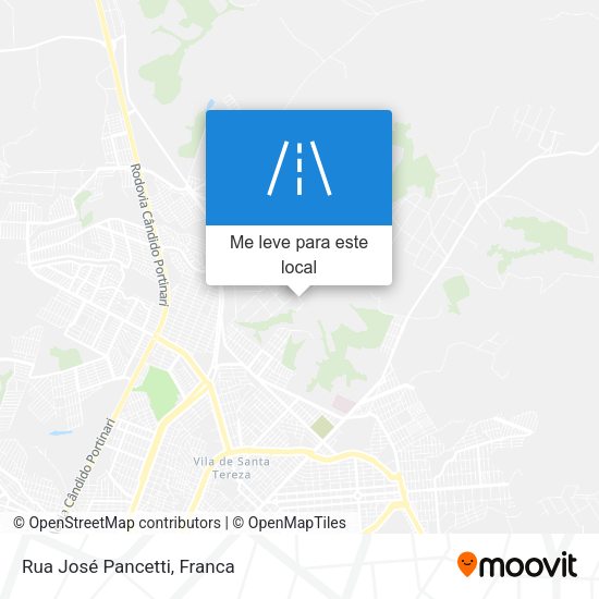 Rua José Pancetti mapa