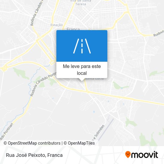 Rua José Peixoto mapa