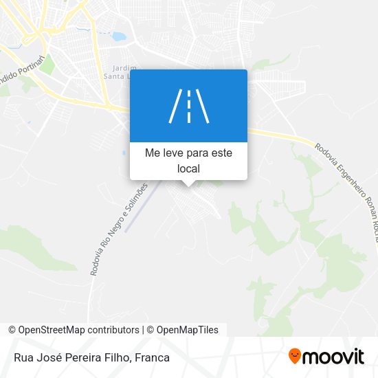 Rua José Pereira Filho mapa