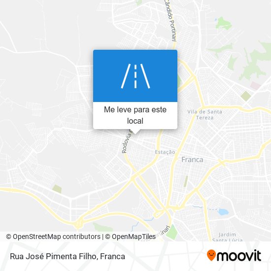 Rua José Pimenta Filho mapa