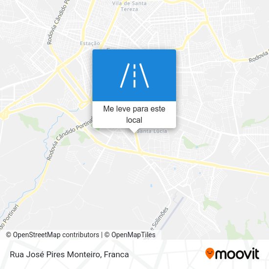 Rua José Pires Monteiro mapa