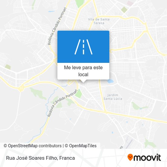 Rua José Soares Filho mapa