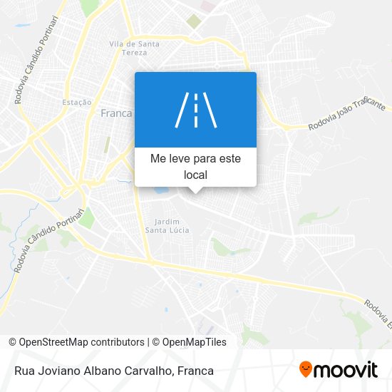 Rua Joviano Albano Carvalho mapa