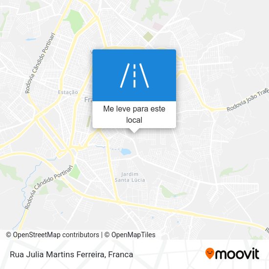 Rua Julia Martins Ferreira mapa
