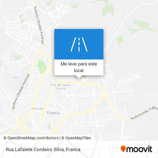 Rua Lafaiete Cordeiro Silva mapa