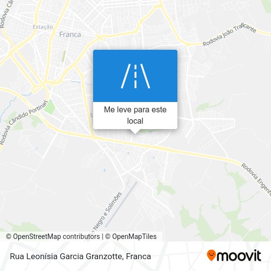 Rua Leonísia Garcia Granzotte mapa