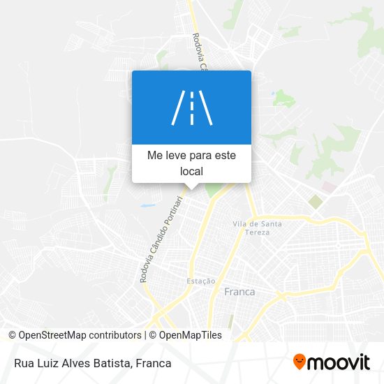 Rua Luiz Alves Batista mapa