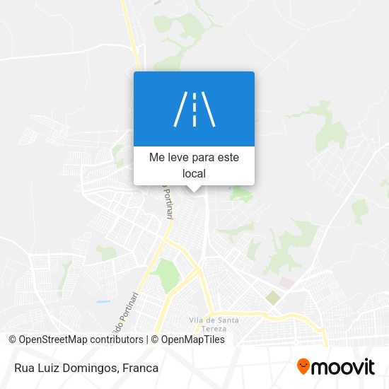 Rua Luiz Domingos mapa