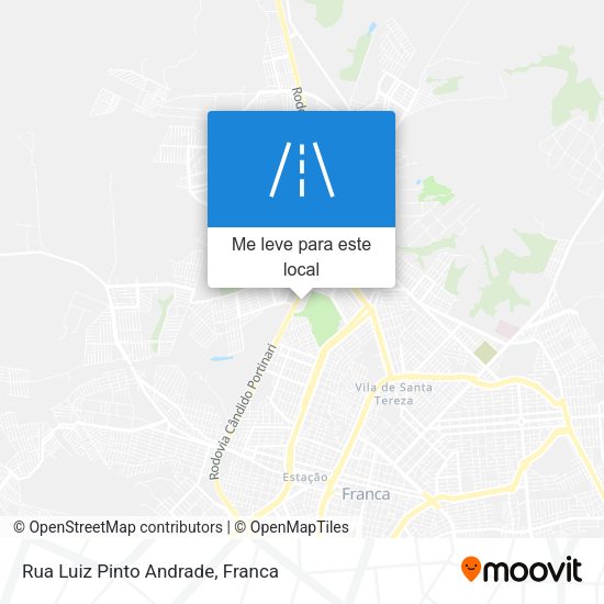Rua Luiz Pinto Andrade mapa