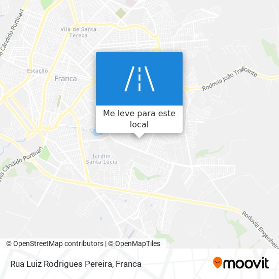 Rua Luiz Rodrigues Pereira mapa