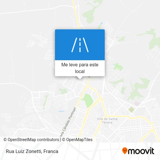 Rua Luiz Zonetti mapa