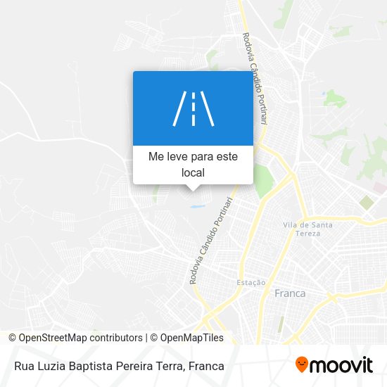 Rua Luzia Baptista Pereira Terra mapa