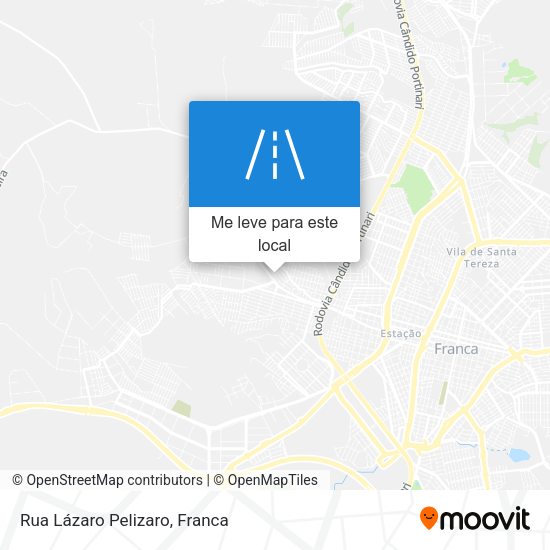 Rua Lázaro Pelizaro mapa