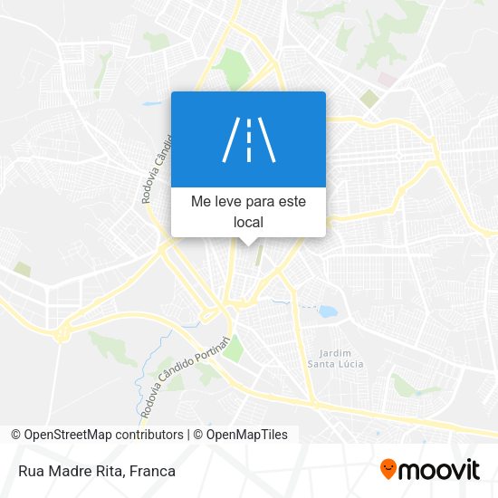 Rua Madre Rita mapa
