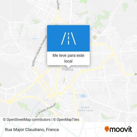 Rua Major Claudiano mapa