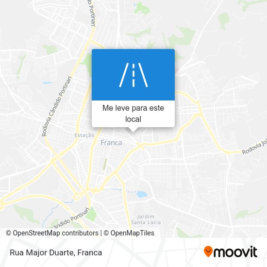Rua Major Duarte mapa