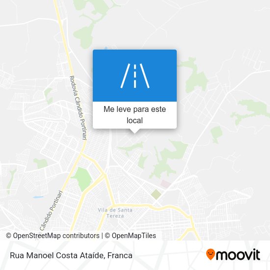 Rua Manoel Costa Ataíde mapa