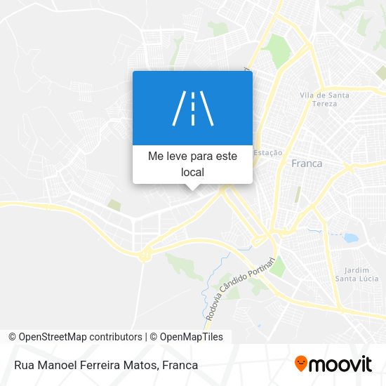 Rua Manoel Ferreira Matos mapa