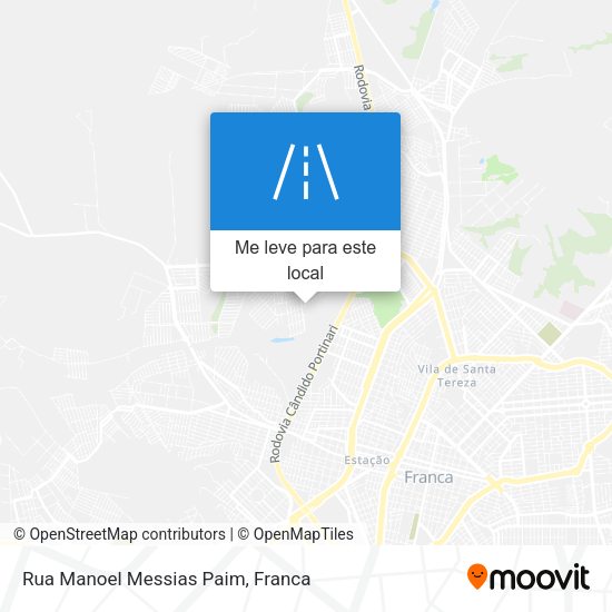 Rua Manoel Messias Paim mapa