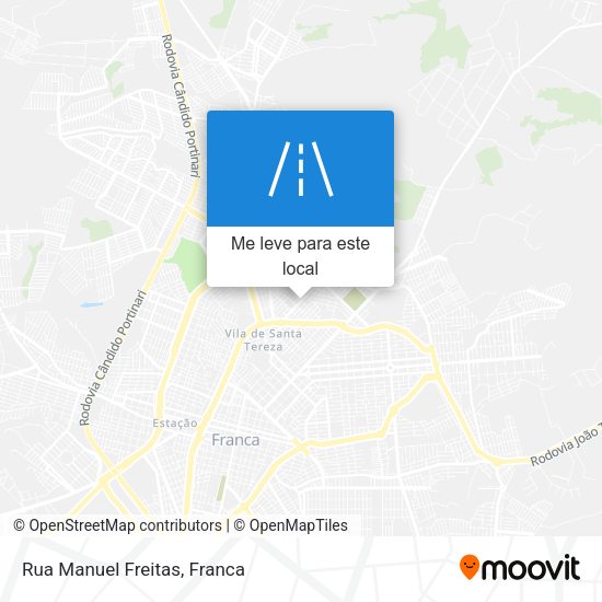 Rua Manuel Freitas mapa