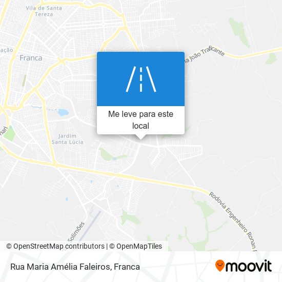 Rua Maria Amélia Faleiros mapa