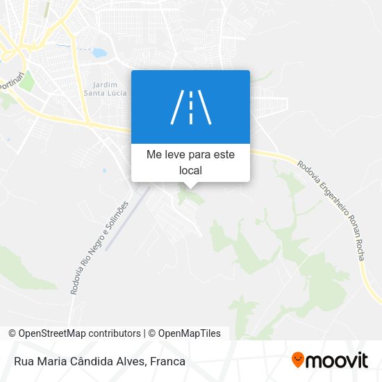 Rua Maria Cândida Alves mapa