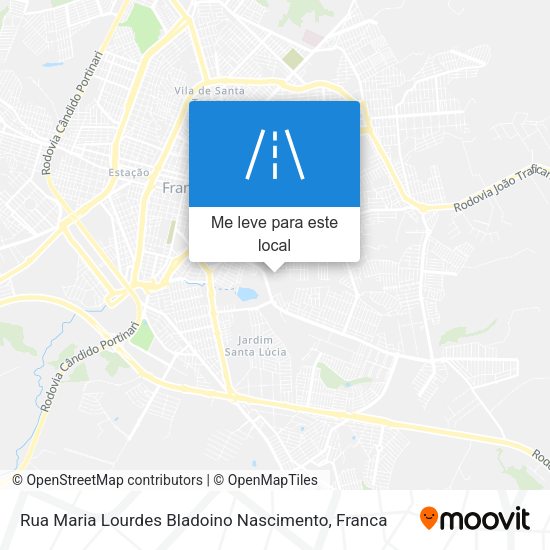 Rua Maria Lourdes Bladoino Nascimento mapa