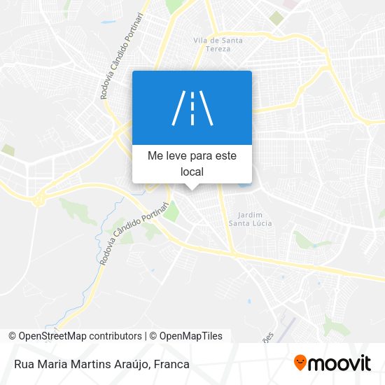 Rua Maria Martins Araújo mapa