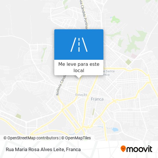 Rua Maria Rosa Alves Leite mapa