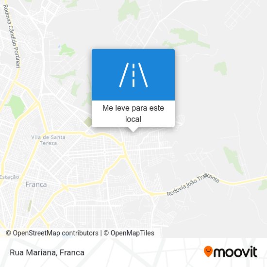 Rua Mariana mapa