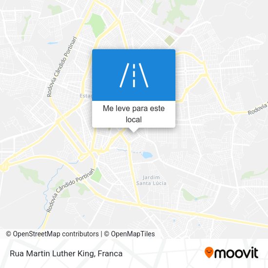 Rua Martin Luther King mapa
