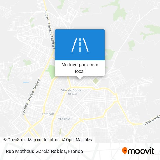 Rua Matheus Garcia Robles mapa