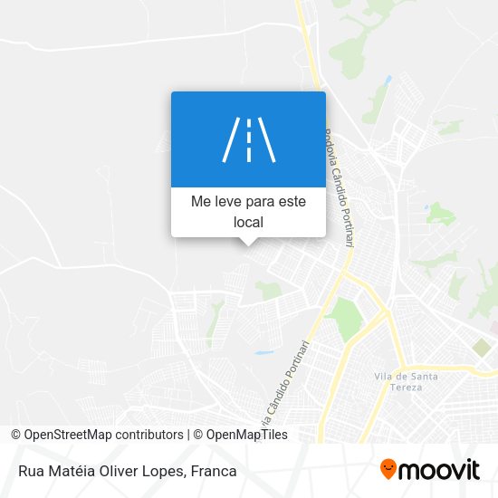 Rua Matéia Oliver Lopes mapa