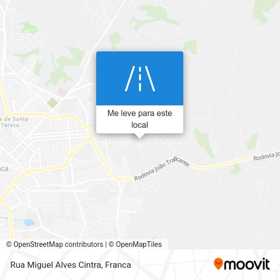 Rua Miguel Alves Cintra mapa