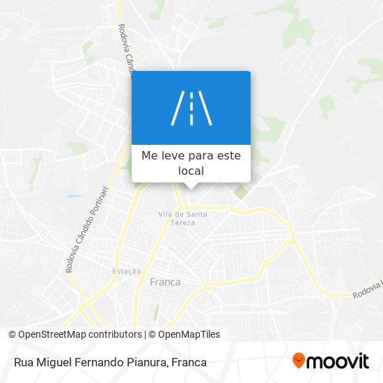 Rua Miguel Fernando Pianura mapa