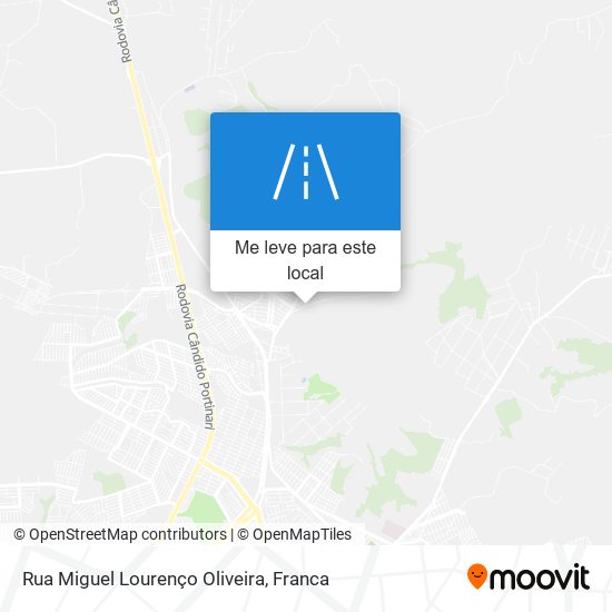 Rua Miguel Lourenço Oliveira mapa