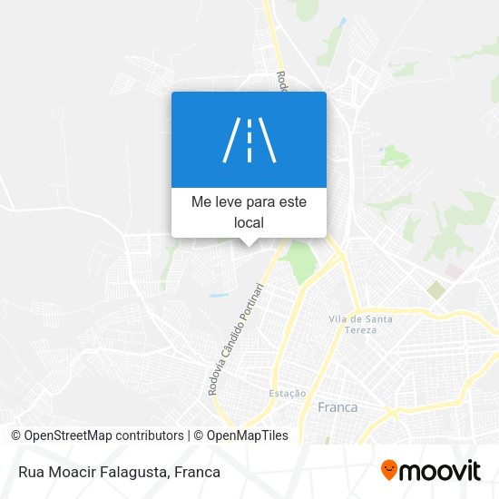 Rua Moacir Falagusta mapa