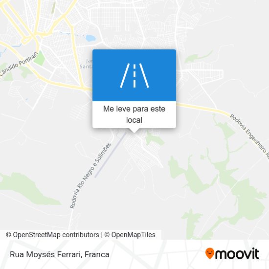 Rua Moysés Ferrari mapa
