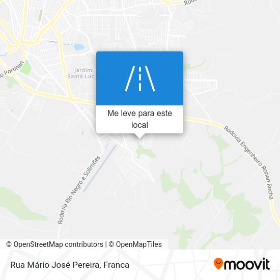 Rua Mário José Pereira mapa