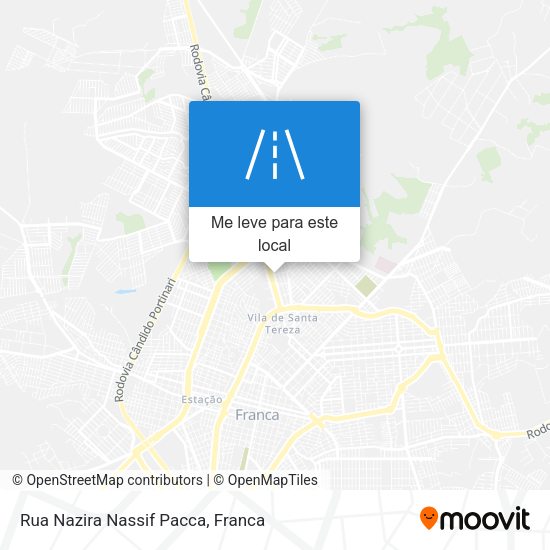 Rua Nazira Nassif Pacca mapa