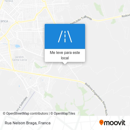Rua Nelson Braga mapa