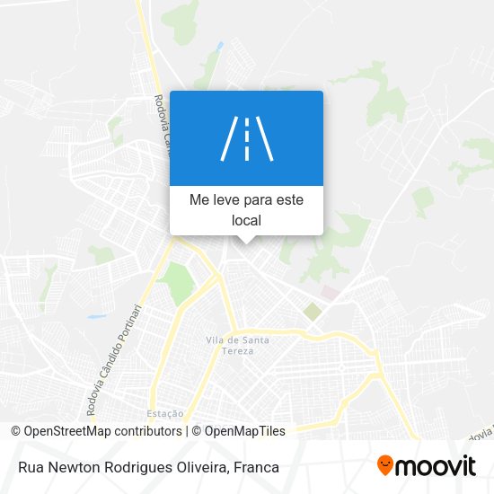 Rua Newton Rodrigues Oliveira mapa