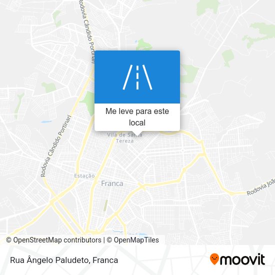 Rua Ângelo Paludeto mapa