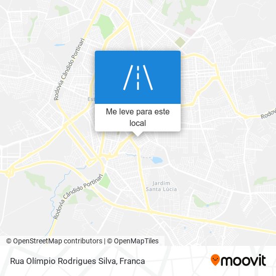 Rua Olímpio Rodrigues Silva mapa