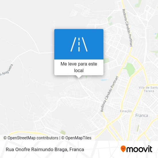 Rua Onofre Raimundo Braga mapa