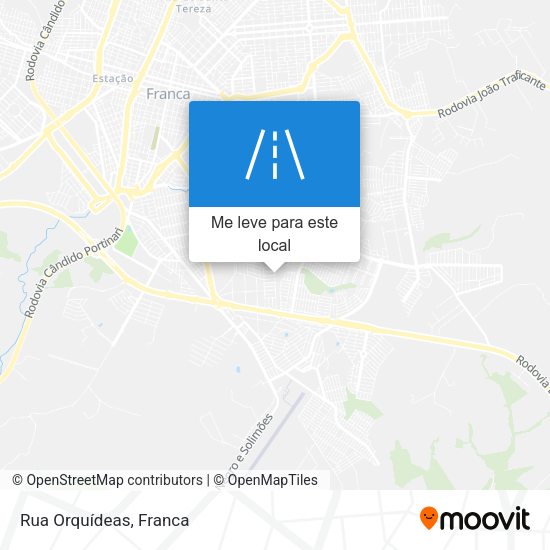 Rua Orquídeas mapa
