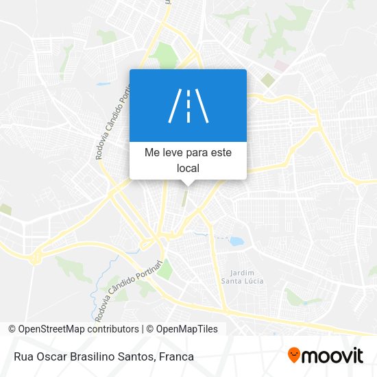 Rua Oscar Brasilino Santos mapa
