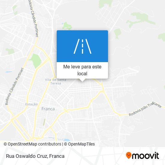 Rua Oswaldo Cruz mapa