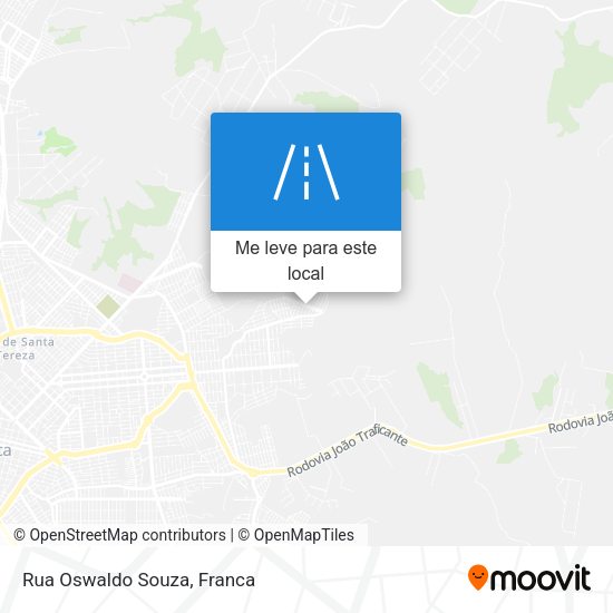 Rua Oswaldo Souza mapa